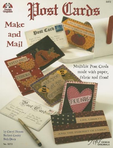 Cartes postales fait main en tissu pour correspondances poétiques
