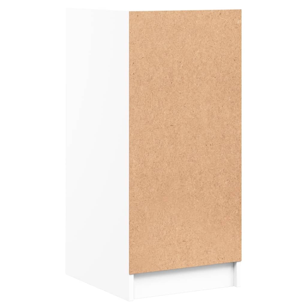vidaXL Szafka ze szklanymi drzwiami, biała, 35x37x75,5 cm, szafka do przedpokoju, szafka do pokoju, szafka do kuchni, szafka do salonu