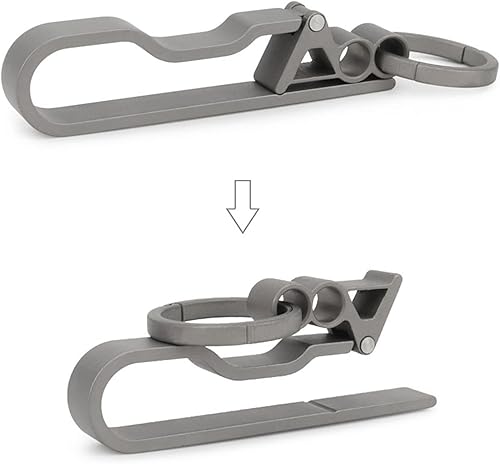 Miniatura 2 de Llavero de titanio de liberación rápida, soporte para llavero de cinturón resistente, llavero de mosquetón, accesorio para llaves de cochecinturón,
