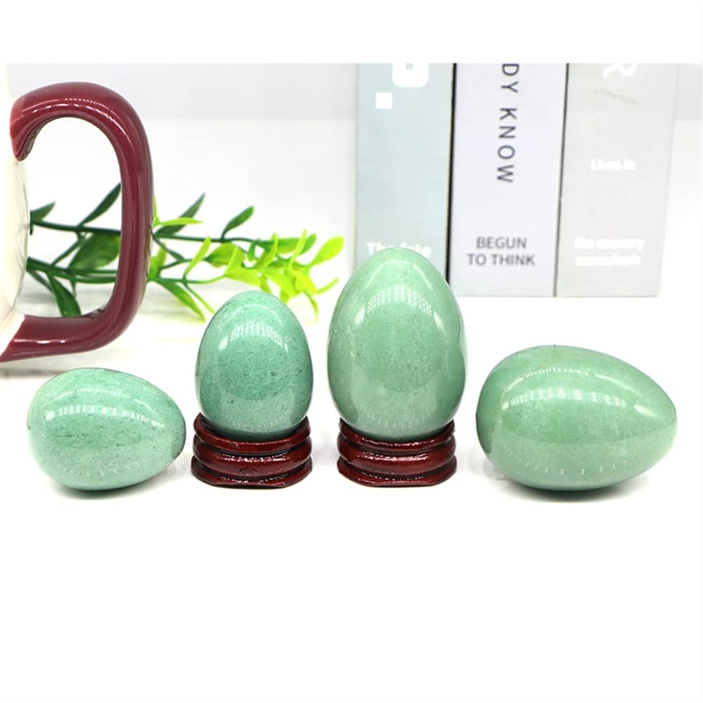 Uovo In Avventurina Verde – Pietra Naturale Per Meditazione E Chakra Del Cuore (4,8 Cm)
