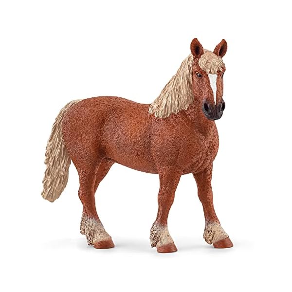 schleich 13941 Belgische Zuchtstute, für Kinder ab 3+ Jahren, FARM WORLD - Spielfigur