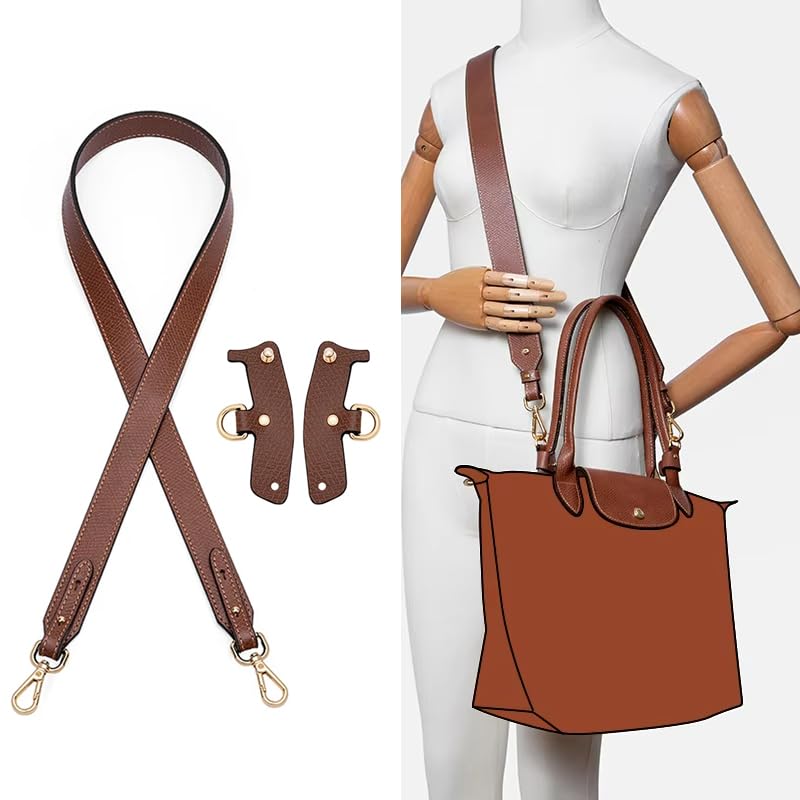 Image of Vachetta Leather Purse Strap Replacement for Longchamp Strap Kit