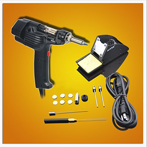 Aoyue 8800 Self Contained Desoldering Gun with Internal Vacuum Pump and Carrying Case, 120V AC