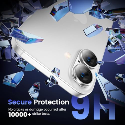 Image of Camera Lens Protector Tempered Glass for iPhone 17 - Alloy Metal Cover with Tempered Glass - Scratch Resistant, Easy Installation