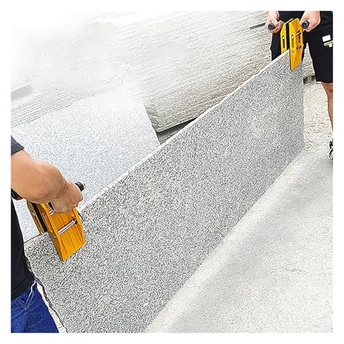 Morsetto di sollevamento resistente per lastre di vetro e pietra, strumento a doppia mano con impugnatura in gomma, capacità 350 kg, set da 2 pezzi per livellamento preciso