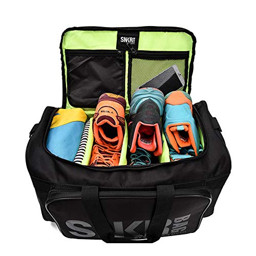 Sports Gym Travel Duffel Bag for Men and Women, with Divider Sneaker Storage Bag Outdoor Portable Multi-Function Gym Bag Widened Shoulder Strap A4