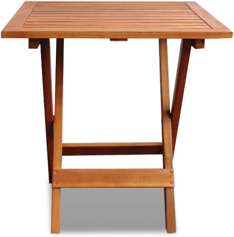 Festnight Outdoor Bistro Table Foldable Acacia Wood Coffee Side Table 18 x 18 x 19