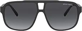 Ax4104s Óculos de sol retangulares masculinos