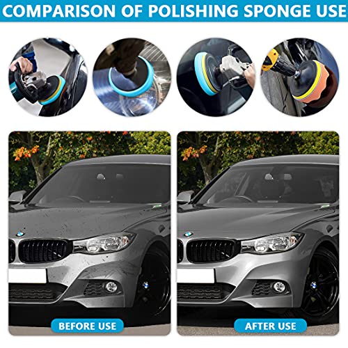DAMIII Kit per Lucidatrici Auto, 31pcs Tampone