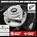 Pair 513234 Front Wheel Bearing Hub Assembly Compatible with Jeep Commander 2006-2010, for Jeep Grand Cherokee 2005-2010 Hub Bearing Kit, 5 Lug w/ABS