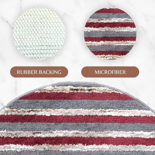 Image of Door Mats for Home | Door Mats for Home Entrance | Door Mat for Bathroom| Soft & Super Absorbent Mats for Shower | Washable, Non-Slip & Quick-Drying Mats (Pack of 2) (Multicolor 10)