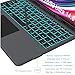 for 14.6 inch Samsung Galaxy Tab S9 Ultra /S8 Ultra/S10 Ultra Case with Keyboard - Folio Tablet Book Cover with Touchpad - 7 Colors Backlit Keyboard Case with S Pen Holder & Trackpad Black