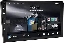 Central Multimídia Universal Adak G2 Tela de 9" QLED 2GB de RAM 64GB Android Auto e Carplay + Cãmera de ré - PLAY-2964/G2