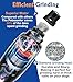 Petsaunter Dog Nail Grinder, 2-Speed and LED Light, Touch-Switch, TypeC, Quiet and Low-Vibration Dog Nail Trimmers, and 3 Ports for Large Dogs, Medium, Small Dogs Cats Pets with Hard or Thick Nail