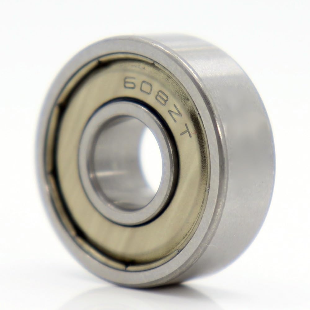 Lagerersatz 2 Stück 608ZZ Hochtemperaturlager 8 x 22 x 7 mm, 500 Grad Celsius, volles Kugellager