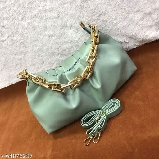Image of Women's Cloud Shape Sling Bag Trendy Fashion Shoulder Bag Chain Handle Crossbody Bag for Girls