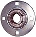 Peer Bearing PER FHPFFZ209-45MMG 4 Bolt Flange Unit, Pressed Steel, Narrow Inner Ring, Relubricable, Eccentric Locking Collar, Metric, Single Lip Seals, 45 mm Bore, 4-3/4" Center Length