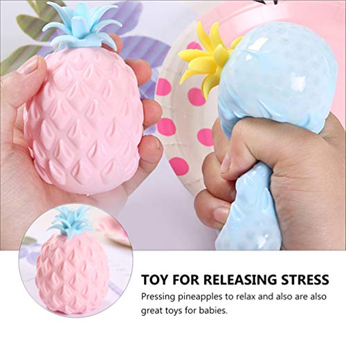 SOIMISS Conjunto 1 4Pcs Lento Subindo Brinquedo Frutas Fidget Bolas Cheias de Água Contas de Mão Bol