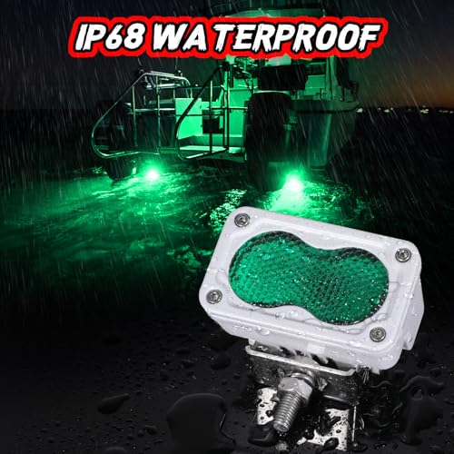 Image of Green LED Pod Lights 3 Inch Auxiliary Backup Rear Light Bar