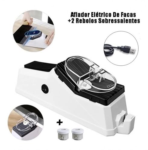 Amolador Afiador Elétrico de Facas e Tesouras