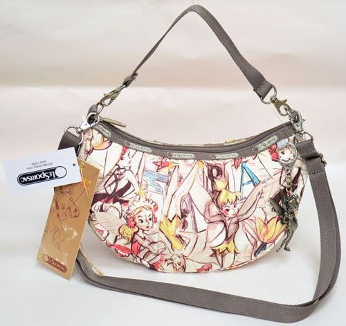 Amazon レスポートサック Lesportsac ディズニー スモールベロニカホーボーwithチャーム ティンクマークデイヴィス L 2395 K129 並行輸入品 ショルダーバッグ