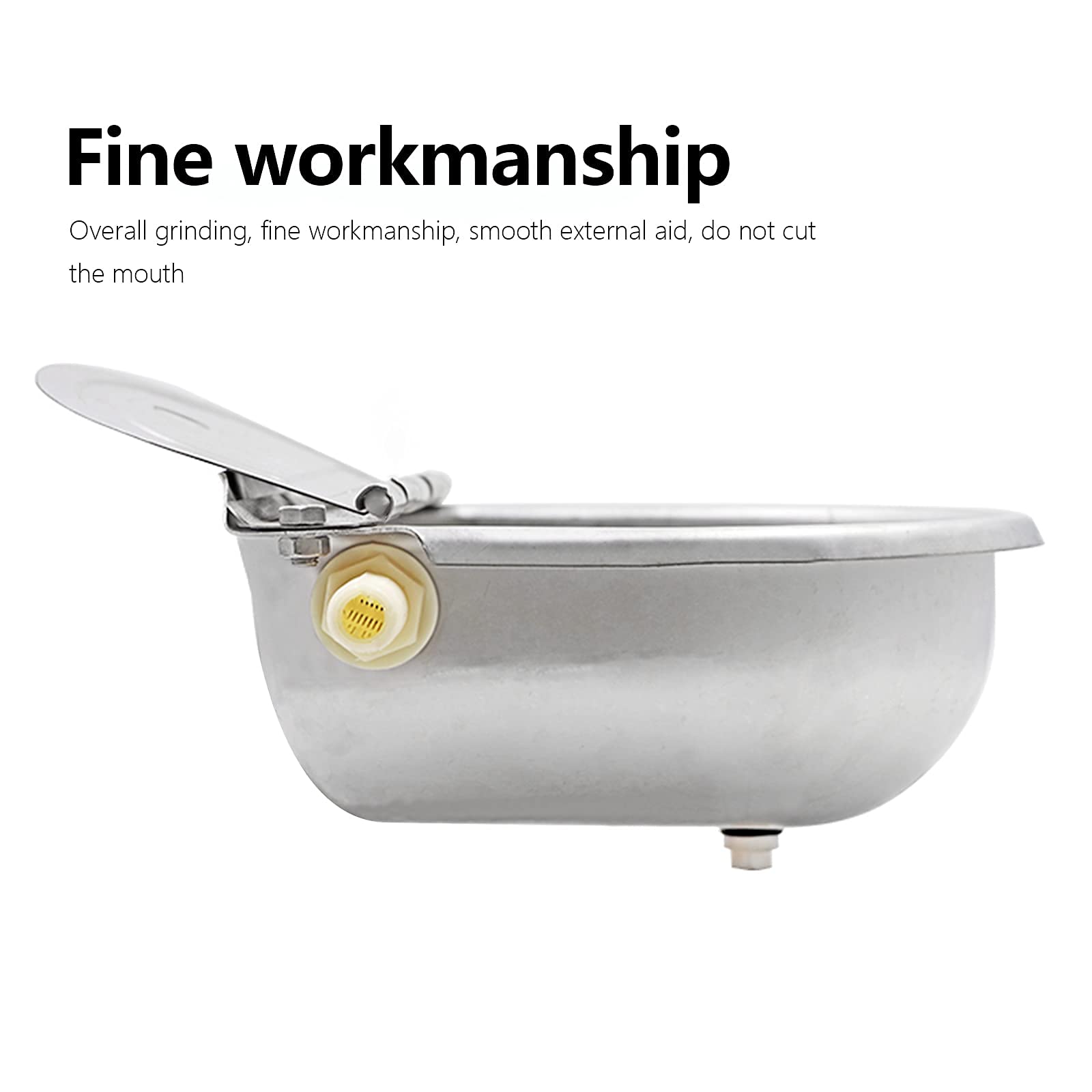 Automatic Tränkebecken Edelstahl Rinder Drinking Bowl mit Schwimmerventil Wassertrog für Vieh