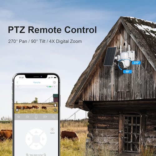 4G Solar LTE Security Camera — 2K PTZ