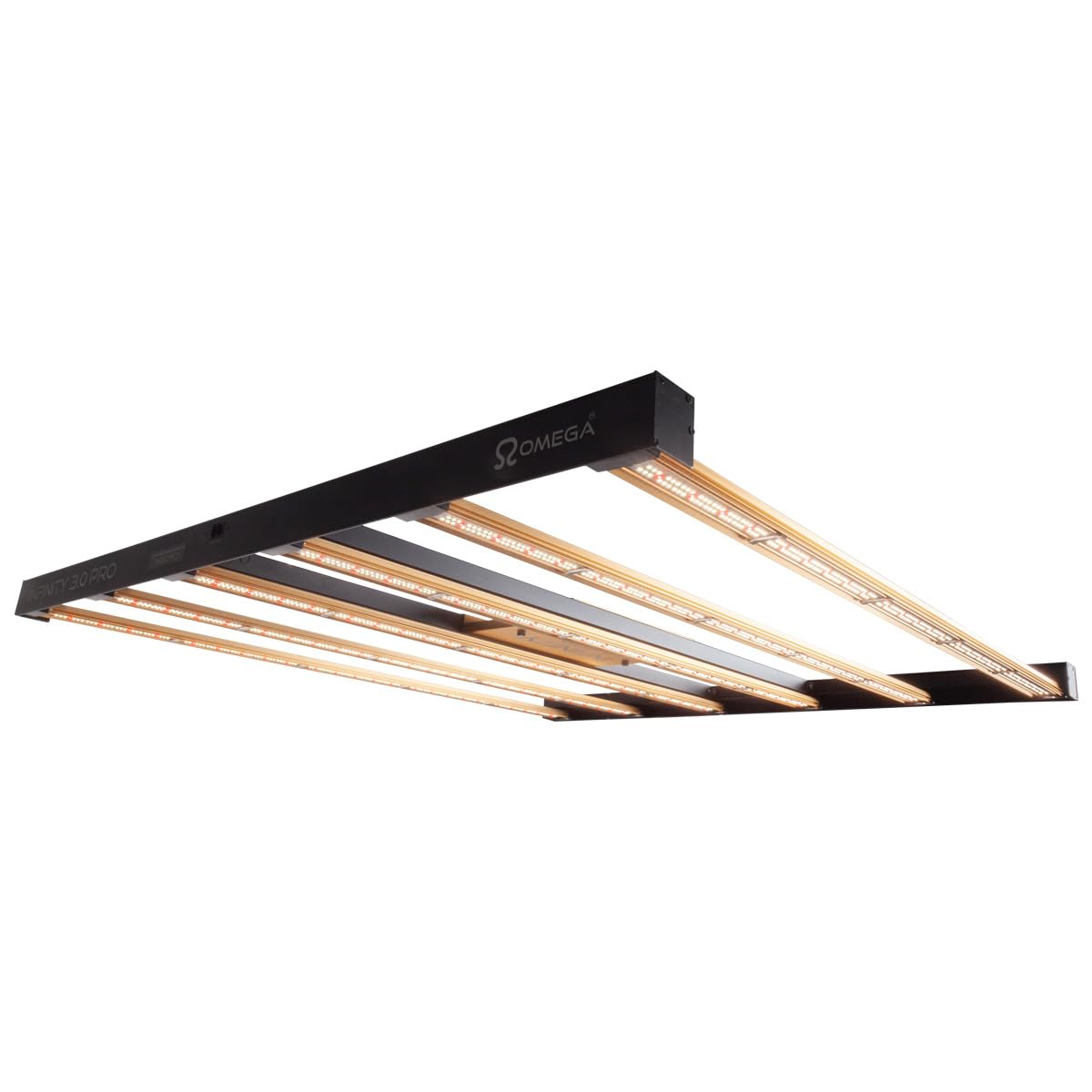 Omega Lighting Gold Omega Infinity Pro 3.0 600W Led Grow Light – Full Spectrum Spider-Style Fixture, Ultra-Efficient 3.0Μmol/W, Dimmable With Passive Cooling For Grow Spaces