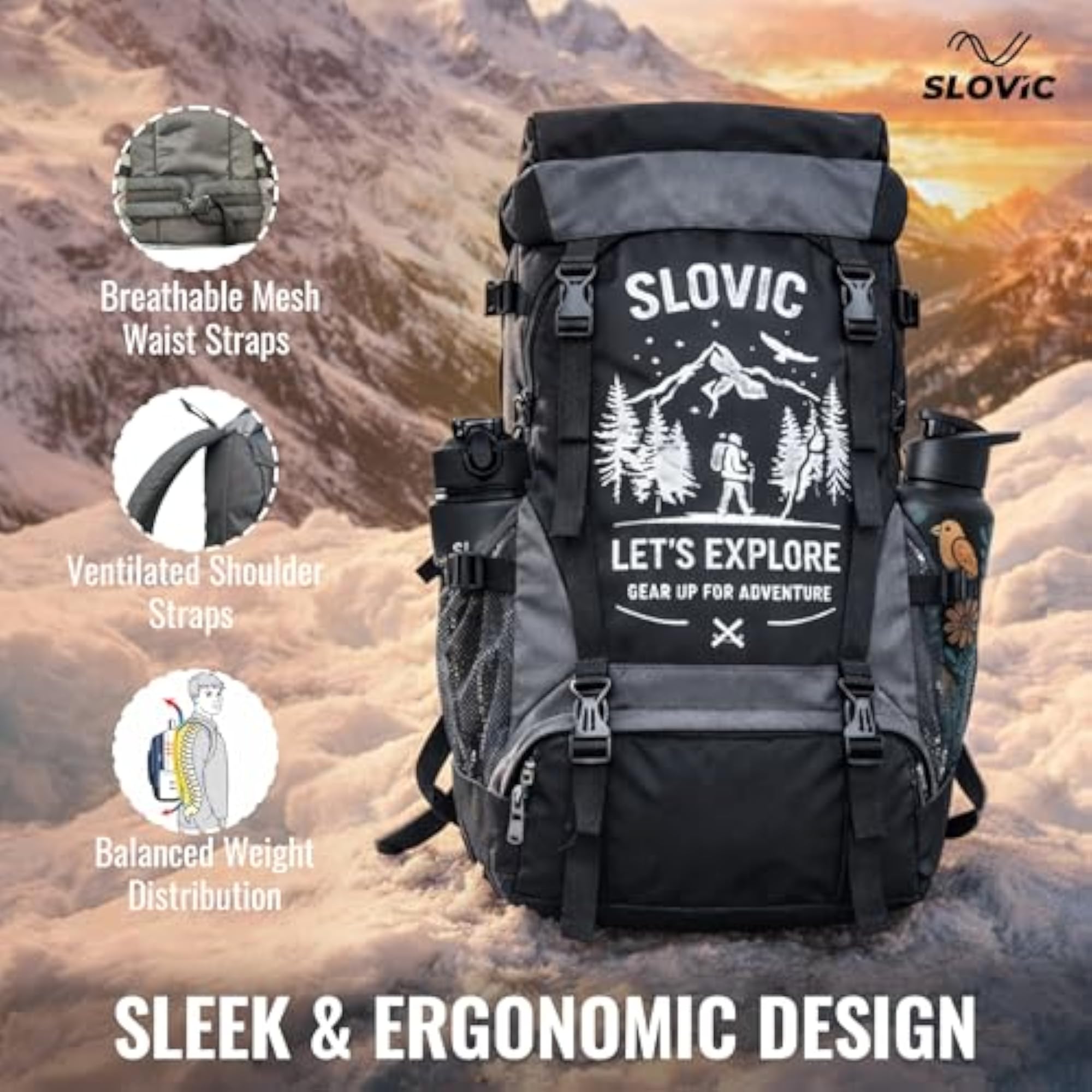 Rucksack Backpack Bag for Unisex with Shoe Compartment