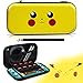 Étui pour Switch Lite, Housse avec Pokemon Protection pour Switch Lite, Sacoche Pikachu de Transport Rangement Portable pour Switch Lite [Jaune]
