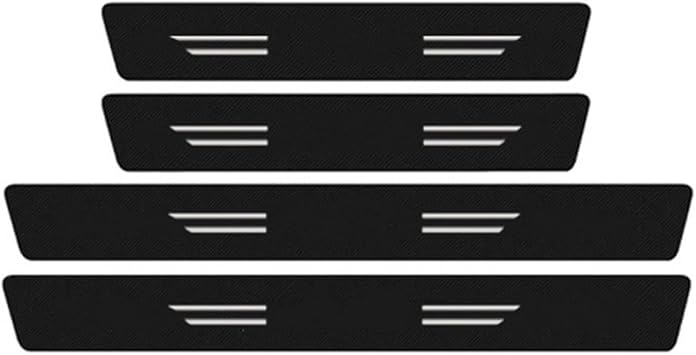 Trunk Protective Trim Car Door Sill Threshold for Toyota for Hilux for Surf for Vigo for Revo 2016-2021 Trunk Bumper Guard Stickers4pcs door sill