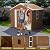 GDFStudio 6x4 FT Heavy-Duty Metal Storage Shed with Windows, Lockable Sliding Door & Ventilation, Weatherproof Galvanized Steel Outdoor Garden Shed for Backyard Lawn Patio, Brown, Without Floor