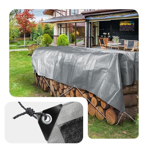 Bâche polyéthylène 240g/m² oeillets couverture étanche ultra résistante