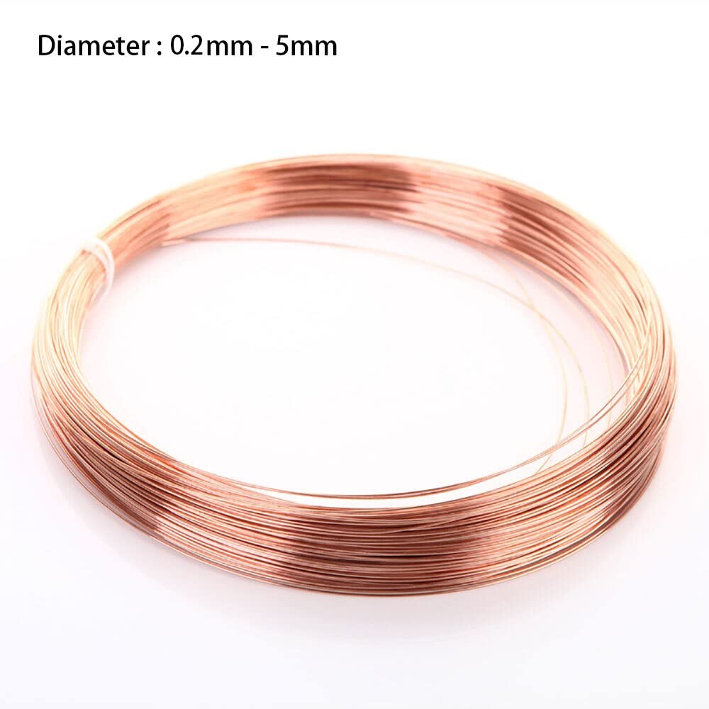 Tool parts for Machine 2M C5191 Phosphor Bronze Wire Diameter 0.05/0.1/0.2/0.3/0.4/0.5/0.6/0.8/1/1.5/2/3/4mm Phosphorous Copper Wire DIY Material - ( Color: Length 2M/ Spec: Diameter 4MM )