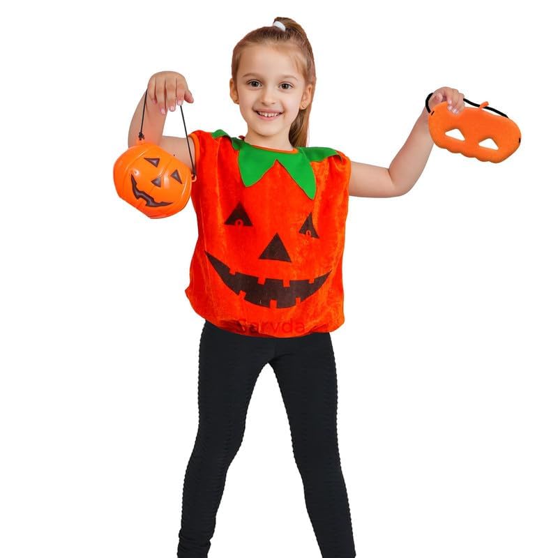 Image of Sarvda Halloween Dress | Costume and Accessories | For Girls and Boys | Haunted Horror Theme Party Vampire Witch Ghost Skeleton Draculla Pumpkin Scary Cosplay Dress