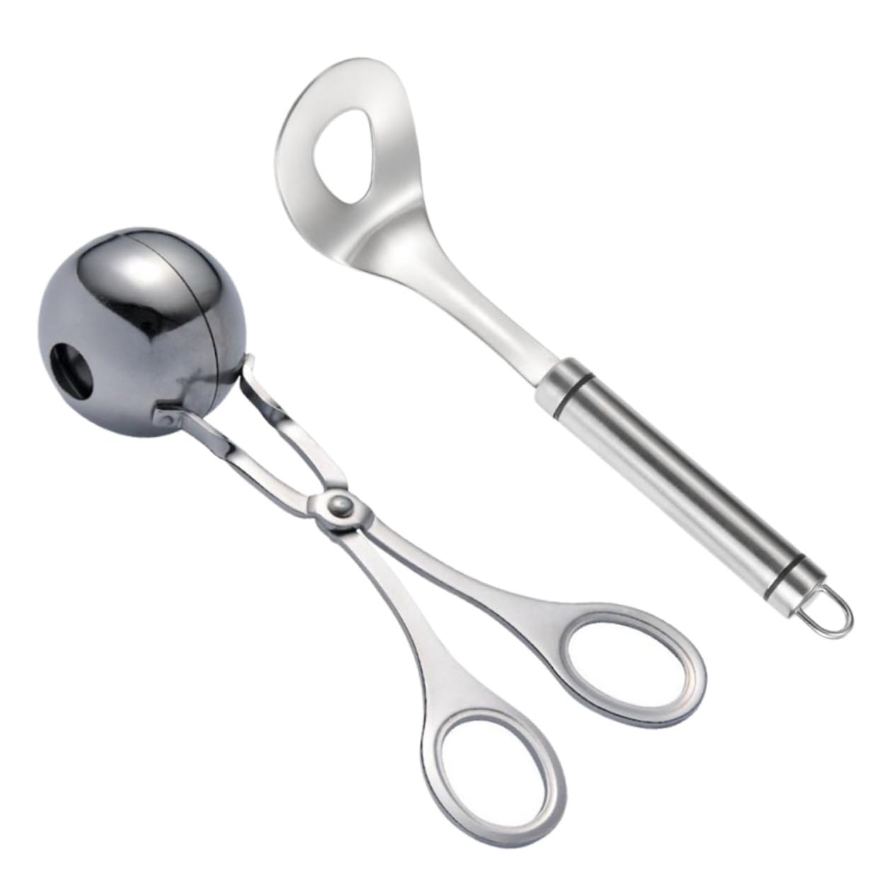 OFFSCH Stainless Steel Meatball Maker Spoon Clip Easy to Use for Home Kitchen Gadget