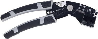 Pince à dénuder robuste, outil de sertissage, poignée ergonomique, acier Cr V, dénudage et coupe de fil précis, pour électriciens, bricolage, réparations à domicile