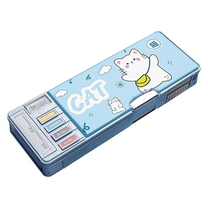 Multifunctional Pencil Box for Kids, Dinosaur Pencil Box for Boys, Kids Pencil Box for Boys & Girls, Magnetic Pencil Box for Boys, Pop up Pencil Box, Cat Theme Return Gifts for Kids(Cat Theme) (B0CXSKKTXJ) Amazon Price History, Amazon Price Tracker
