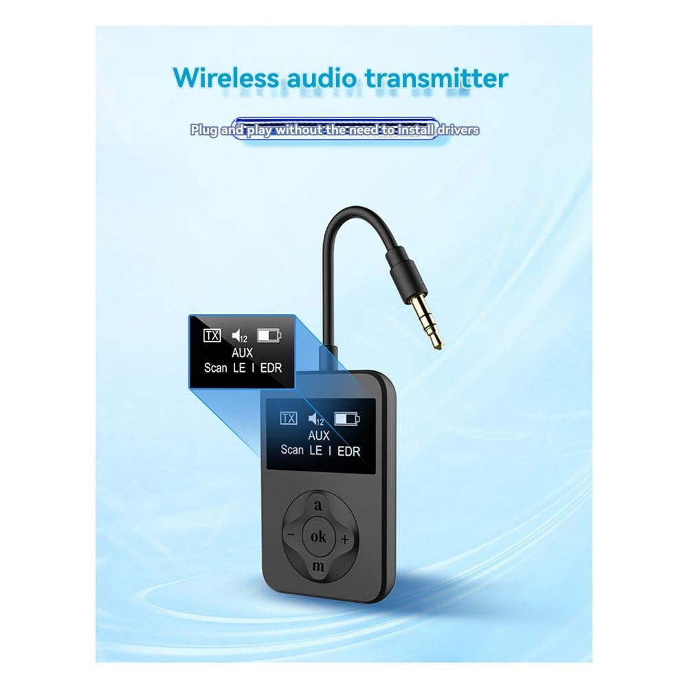Adapter nadajnika audio adapter nadajnika audio do gier muzyka LE Audio Bluetooth 5.4 adapter nadajnika audio adapter z AptxLossless Auracast LC3 do gier muzycznych