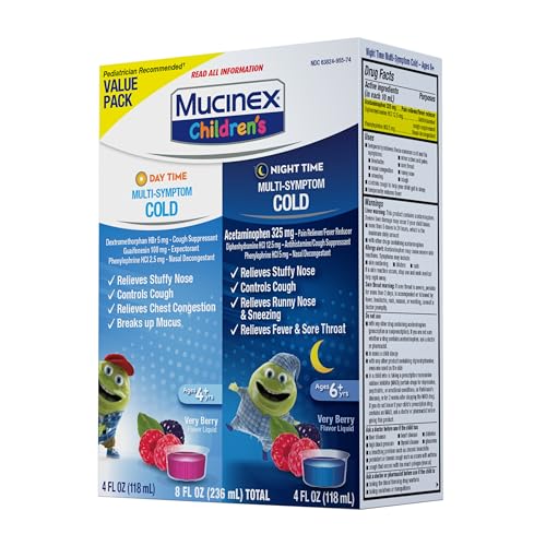 Mucinex ASA-104 Children'S Day & Night Combo Pack, Kids Cold Medicine / Kids Cough Medicine thumb #9