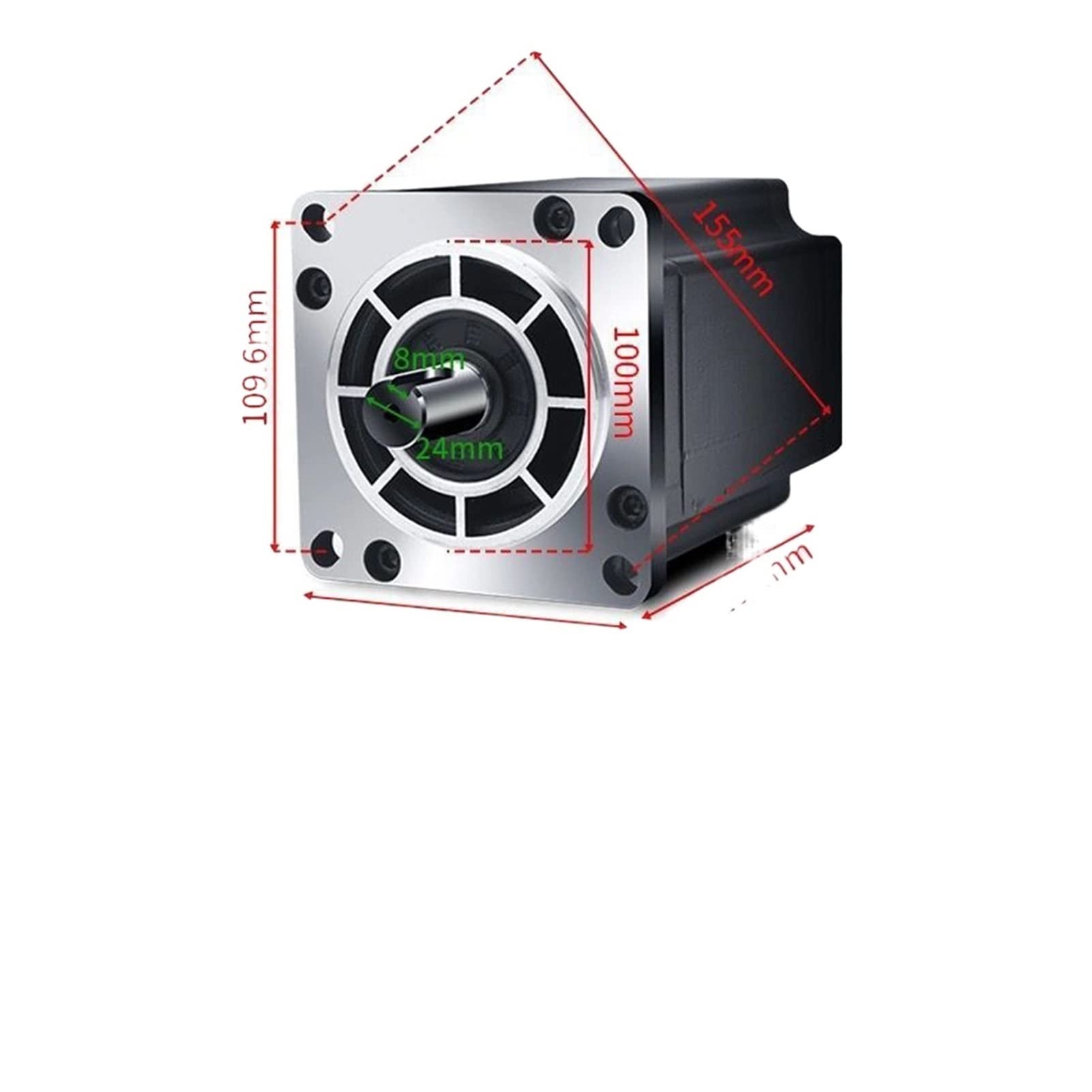 Schrittmotor, 110/130 Dreiphasen-Schrittmotor Set High Drehmoment High Power 16 / 20nm37 / 50nm Optionaler Fahrer(130-50nm)