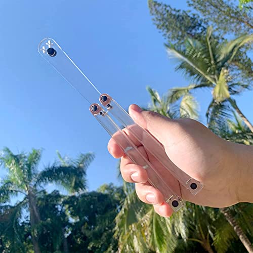 Balisong Plastic Butterfly Knife - Plastic Butterfly Knife, Unsharpened Practice Butterfly Knife Plastic, Butterfly Training Knife, Dull Butterfly Knife For Practicing Flipping Tricks squid