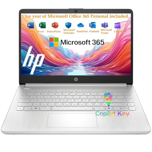 Image of HP Laptop 14 inch Computer 2026, Intel Processor, 1-Year Office 365