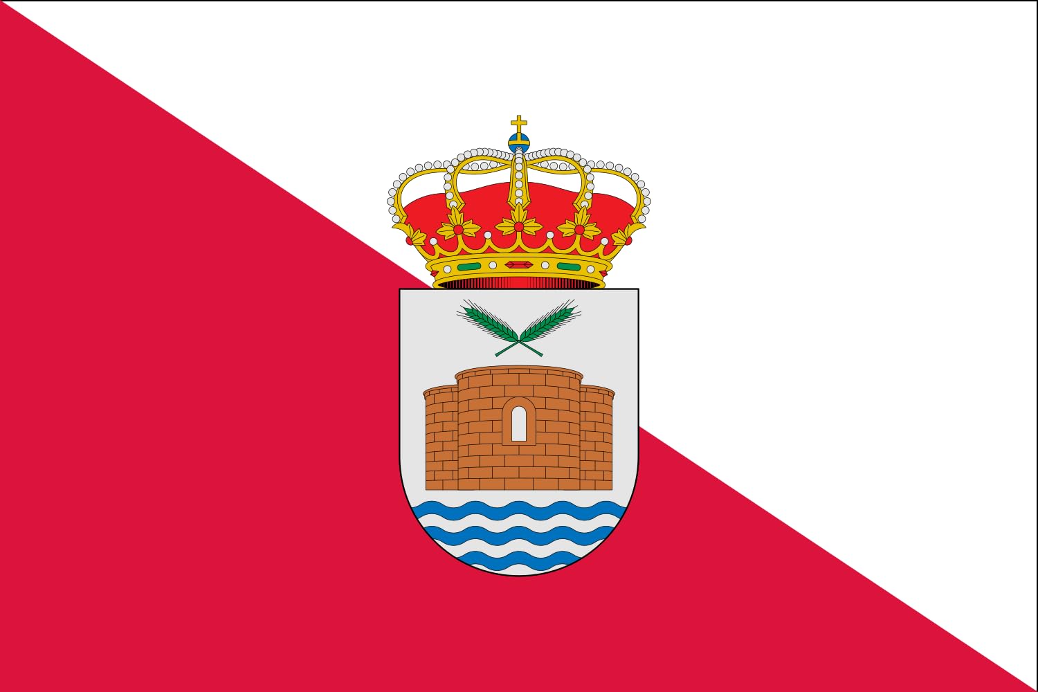 Drapeau Large Albendea Cuenca pour mât extérieur afin d'honorer la région