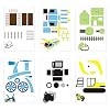 20 Stücke 3D-Drucker Zeichnungsformen Papierschablonen für 3D-Druckstift 40 Cartoon-Muster für Kinder DIY Malerei…