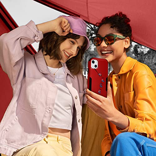 Oqplog For Iphone 13 6.1” Heavy Duty Phone Case For Girls Kids Women Boys Cute Anime Cartoon Hard Triple Layers Cover Full Body Rugged Military Grade Drop Shockproof Cases For Apple 13 Spidr #TOP5