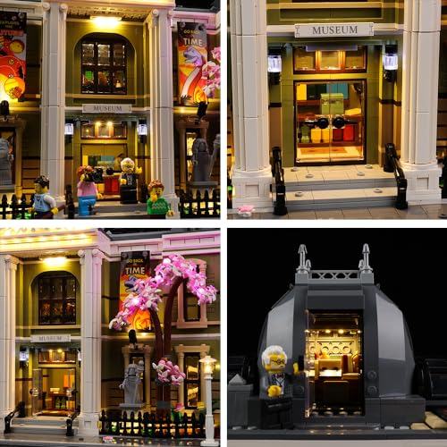 Kyglaring LED Light Kit for Lego Natural History Museum Building Blocks Set, Compatible with Lego 10326, Ages 14+ - Thumbnail 3