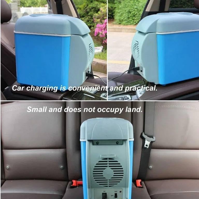 Image of mInI ReFrIgErAtOr cOmPaCt aNd pOrTaBlE WiTh 7.5 lItEr cApAcItY FoOd gRaDe lOw nOiSe aNd tHiCkEnEd iNnEr lInEr sUiTaBlE FoR CaR UsE