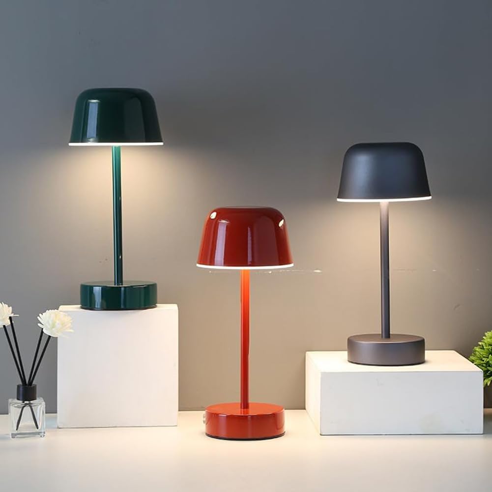 Lampa stołowa LED, bezprzewodowa, ściemniana, ładowana przez USB, lampa biurkowa do nowoczesnego przenośnego czytania