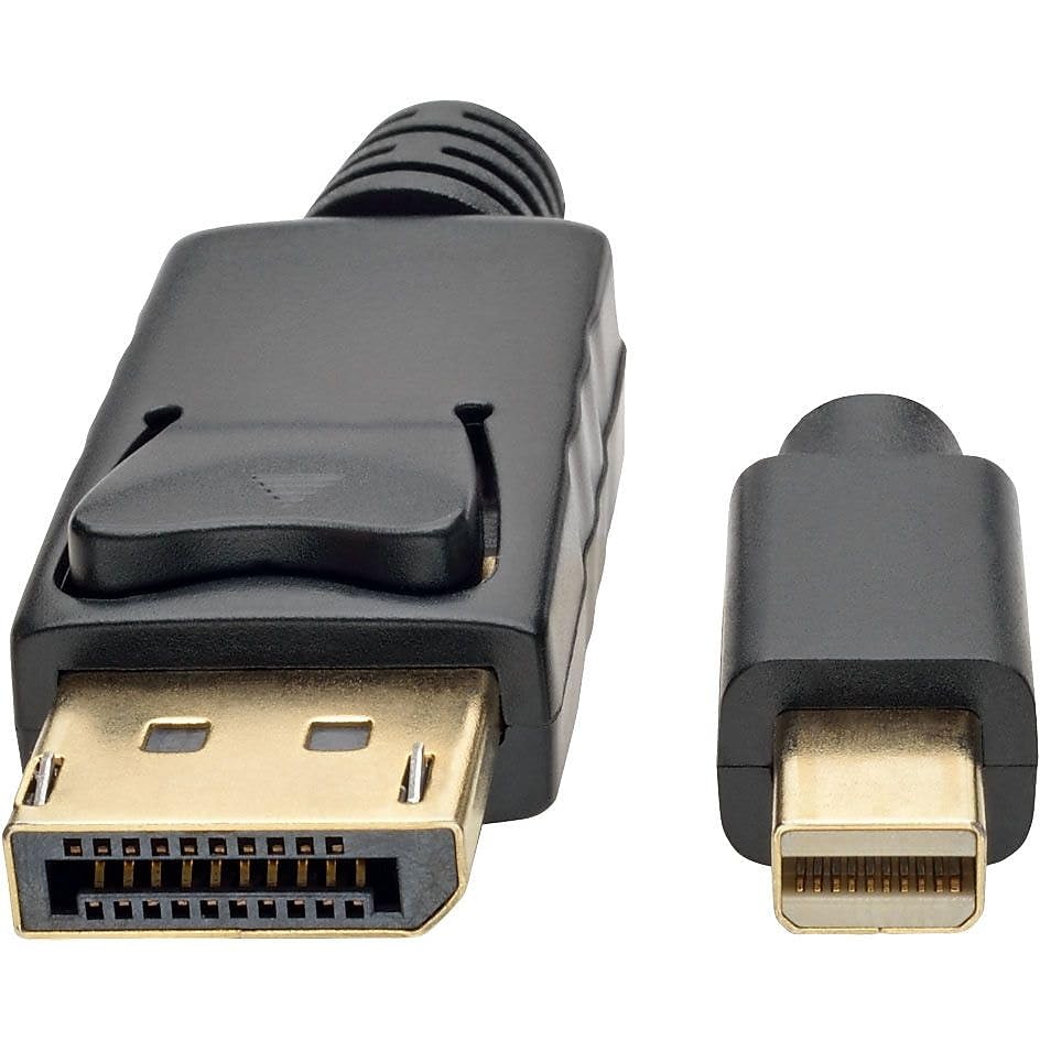 Cable Adaptador Mini DisplayPort a DisplayPort 10 pies Negro miniatura 3
